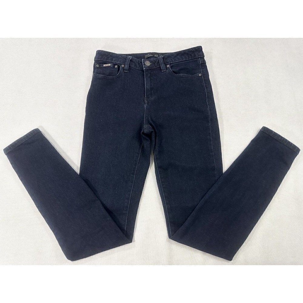 Prana Deep Blue Sienna Mid Rise Skinny Stretch  Denim Women’s 4 EUC